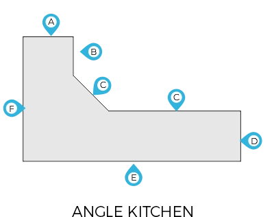 What is an Angle Shaped Kitchen